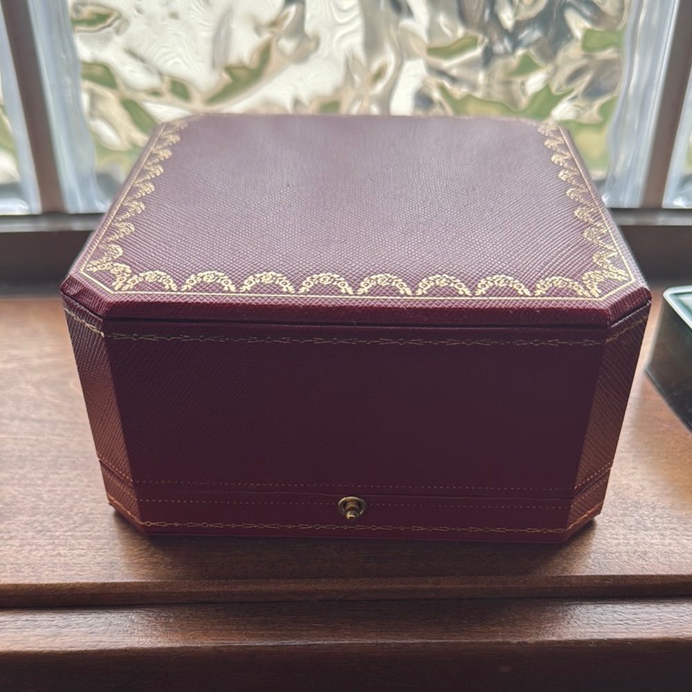 Gold C bracelet & box